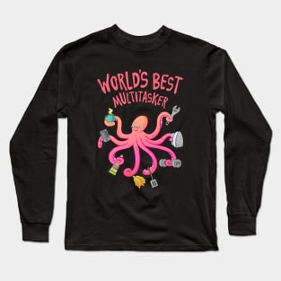 Multitasking Octopus Long Sleeve T-Shirt